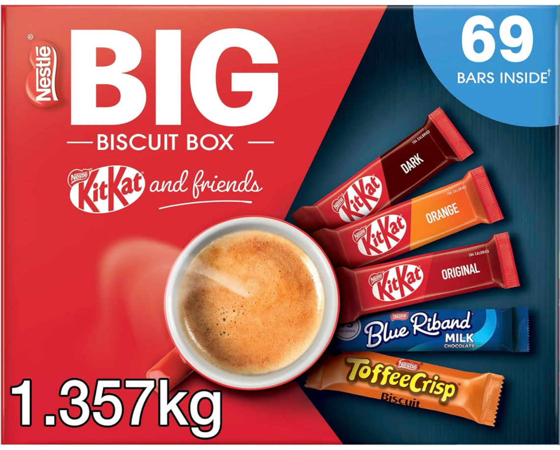 Nestlé Kitkat and Friends Big Biscuit Box | 69 x Chocolate Biscuit Bars