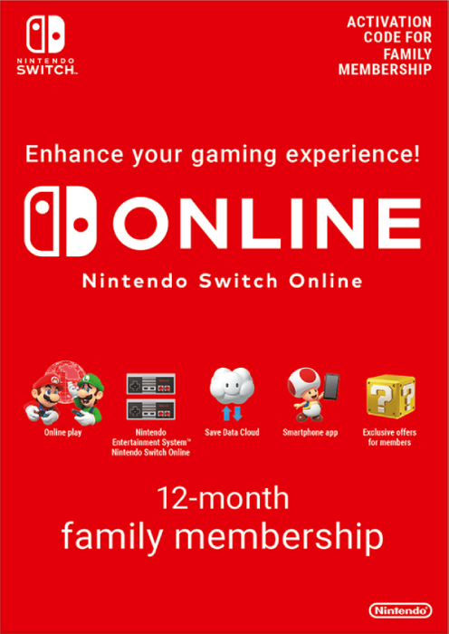 Nintendo Switch Online 12 Month Family Membership image